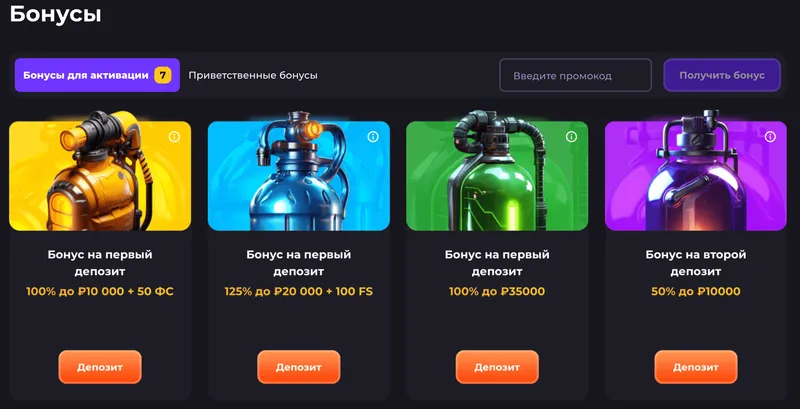 Бонусы казино Анлим